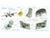 Quinta Studio QD32199 B-25H Mitchell 3D-Printed & coloured Interior on decal paper (HK models) 1/32